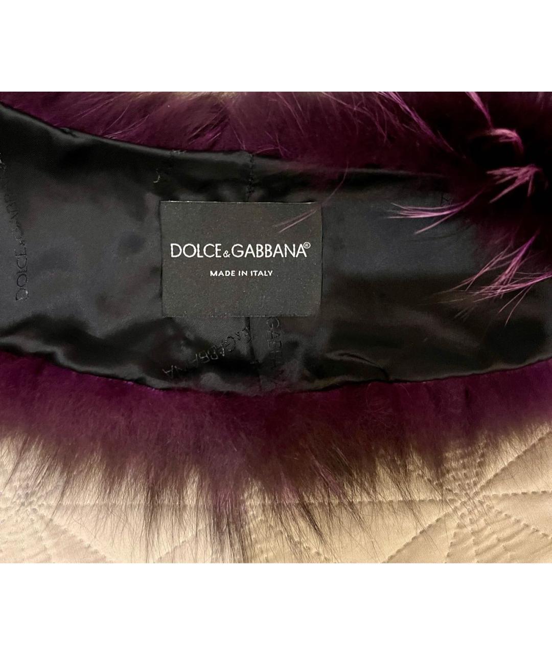 DOLCE&GABBANA Фиолетовый воротник, фото 3