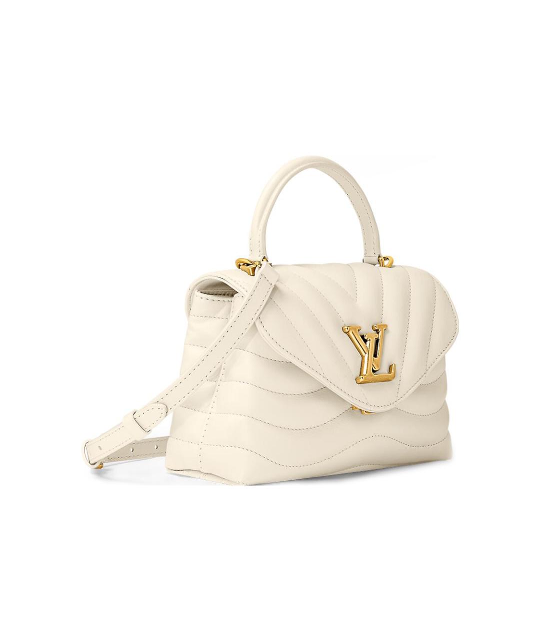 LOUIS VUITTON Белая кожаная сумка через плечо, фото 2