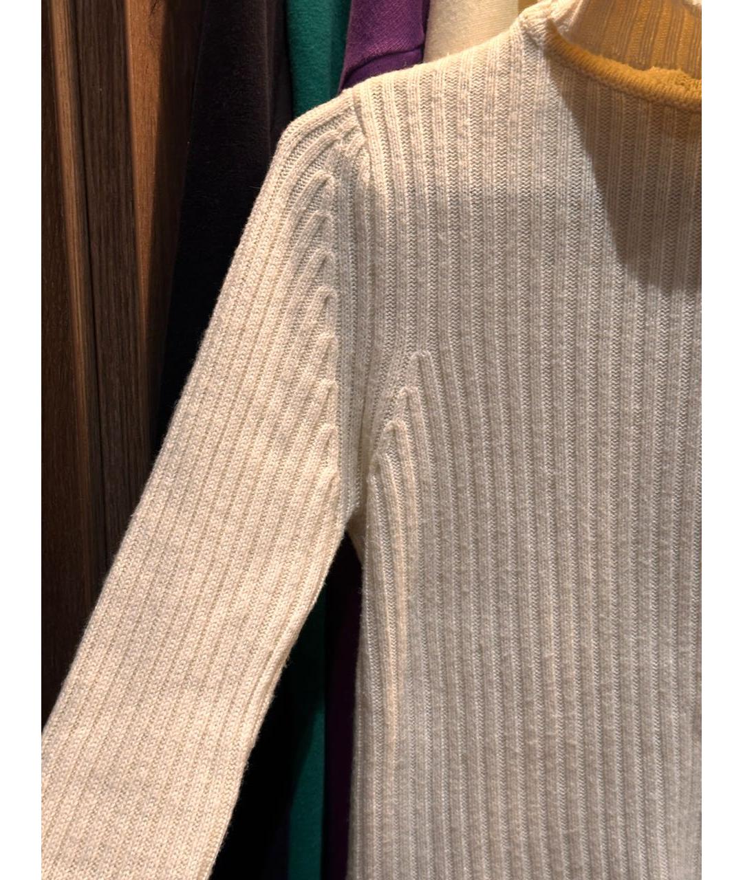 SAINT LAURENT Бежевая шерстяная водолазка, фото 7