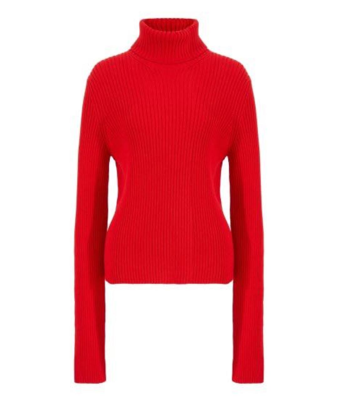 BALENCIAGA Красная хлопковая водолазка, фото 1