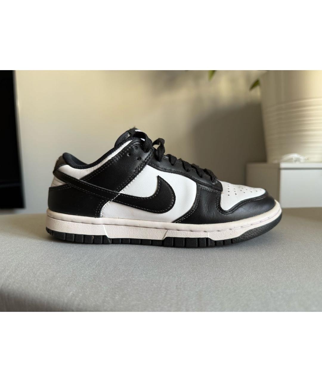 NIKE Черные кожаные кеды, фото 5