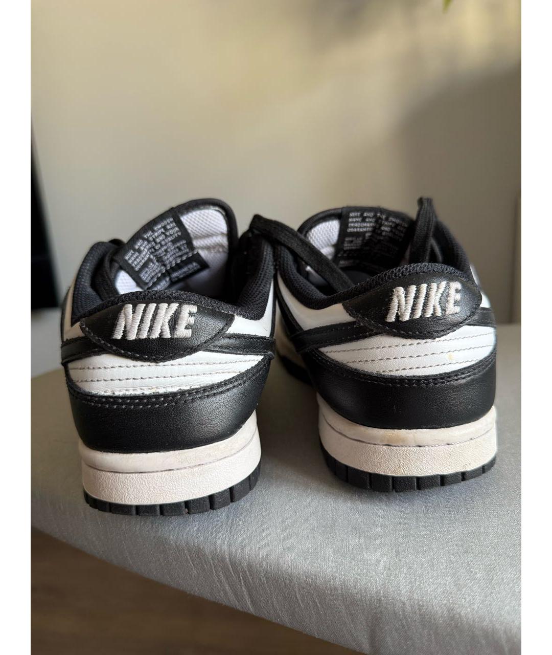 NIKE Черные кожаные кеды, фото 4