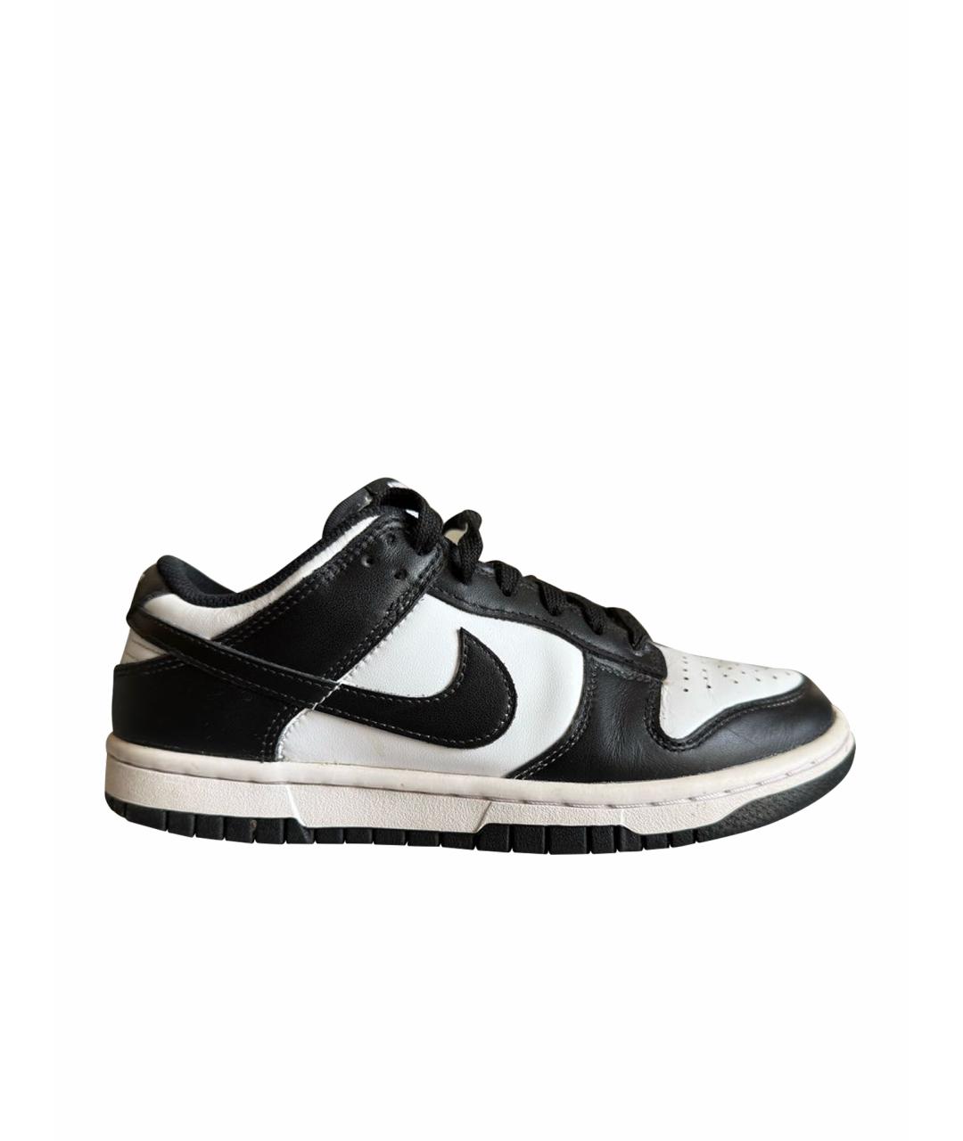 NIKE Черные кожаные кеды, фото 1