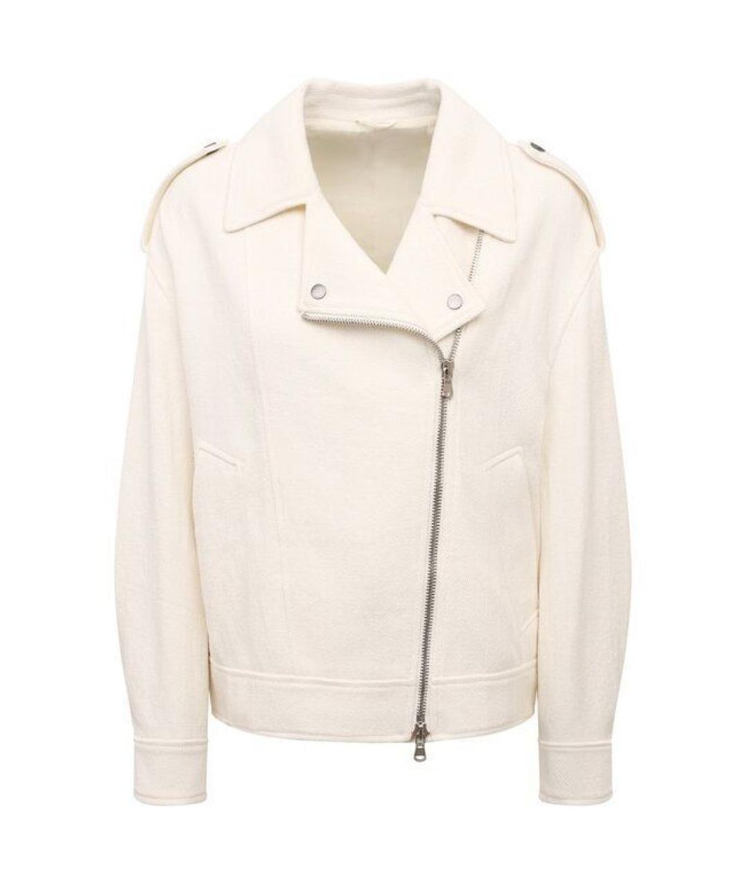 BRUNELLO CUCINELLI Белая хлопковая куртка, фото 1