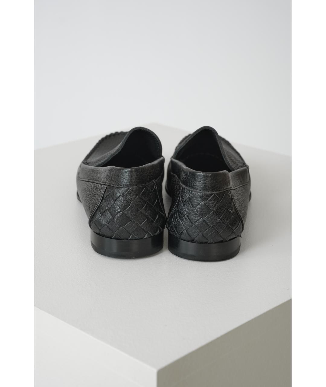BOTTEGA VENETA Черные кожаные лоферы, фото 3