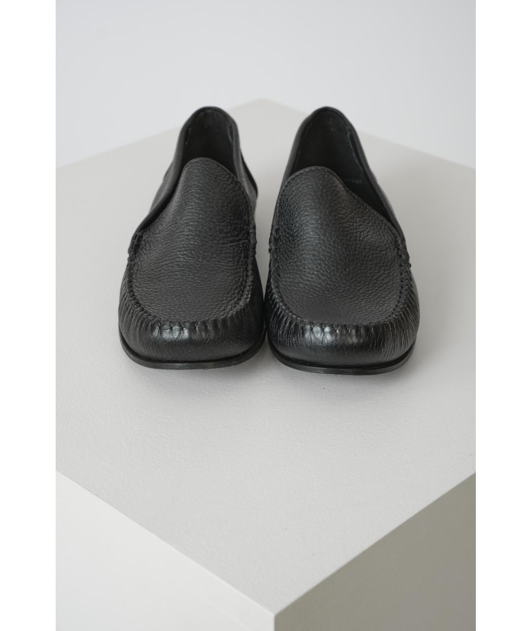 BOTTEGA VENETA Черные кожаные лоферы, фото 4
