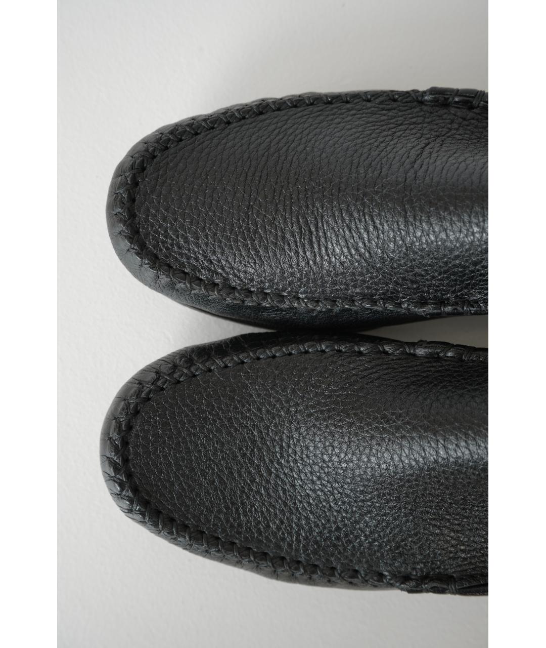 BOTTEGA VENETA Черные кожаные лоферы, фото 5