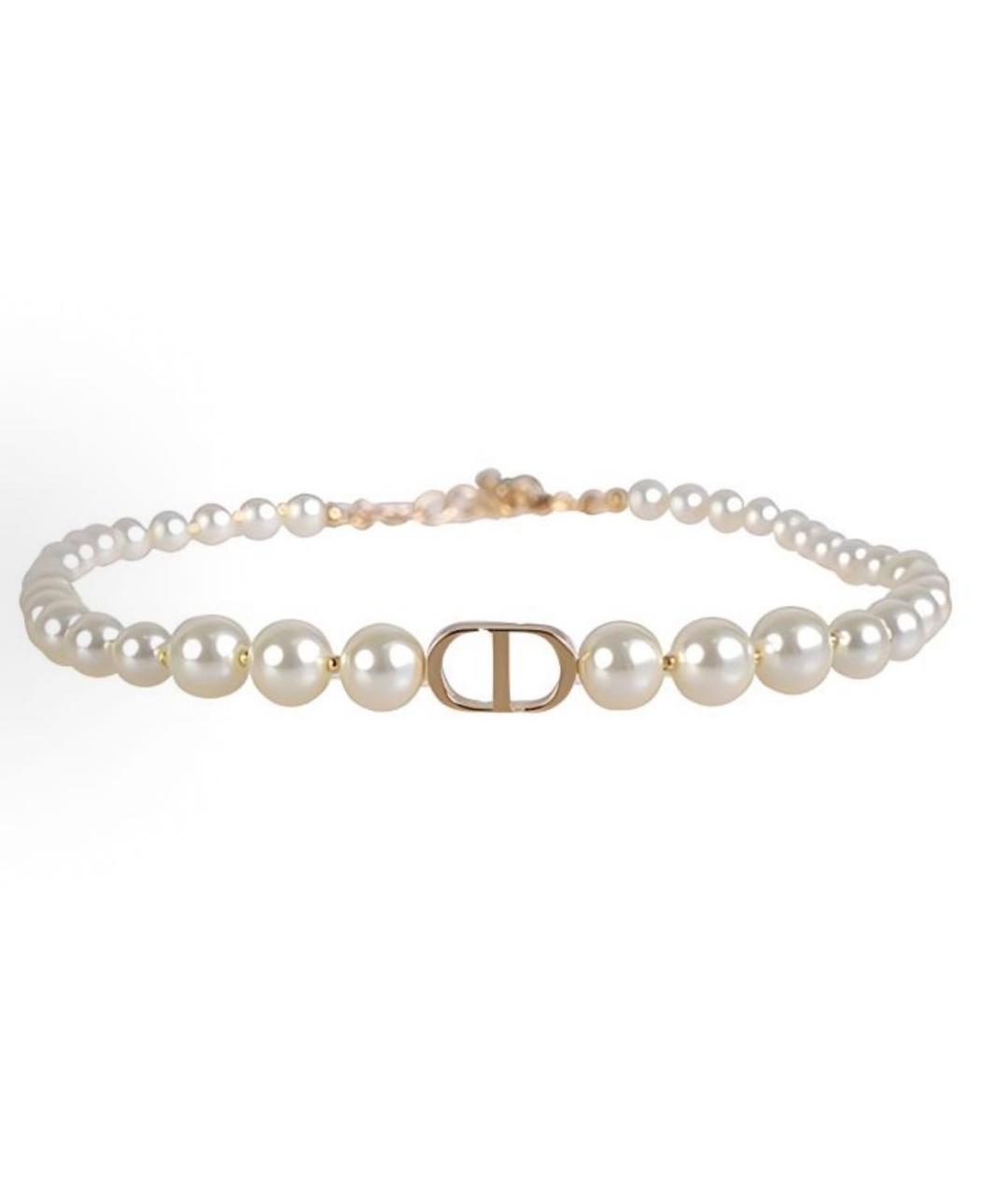 CHRISTIAN DIOR Белое жемчужное колье, фото 1