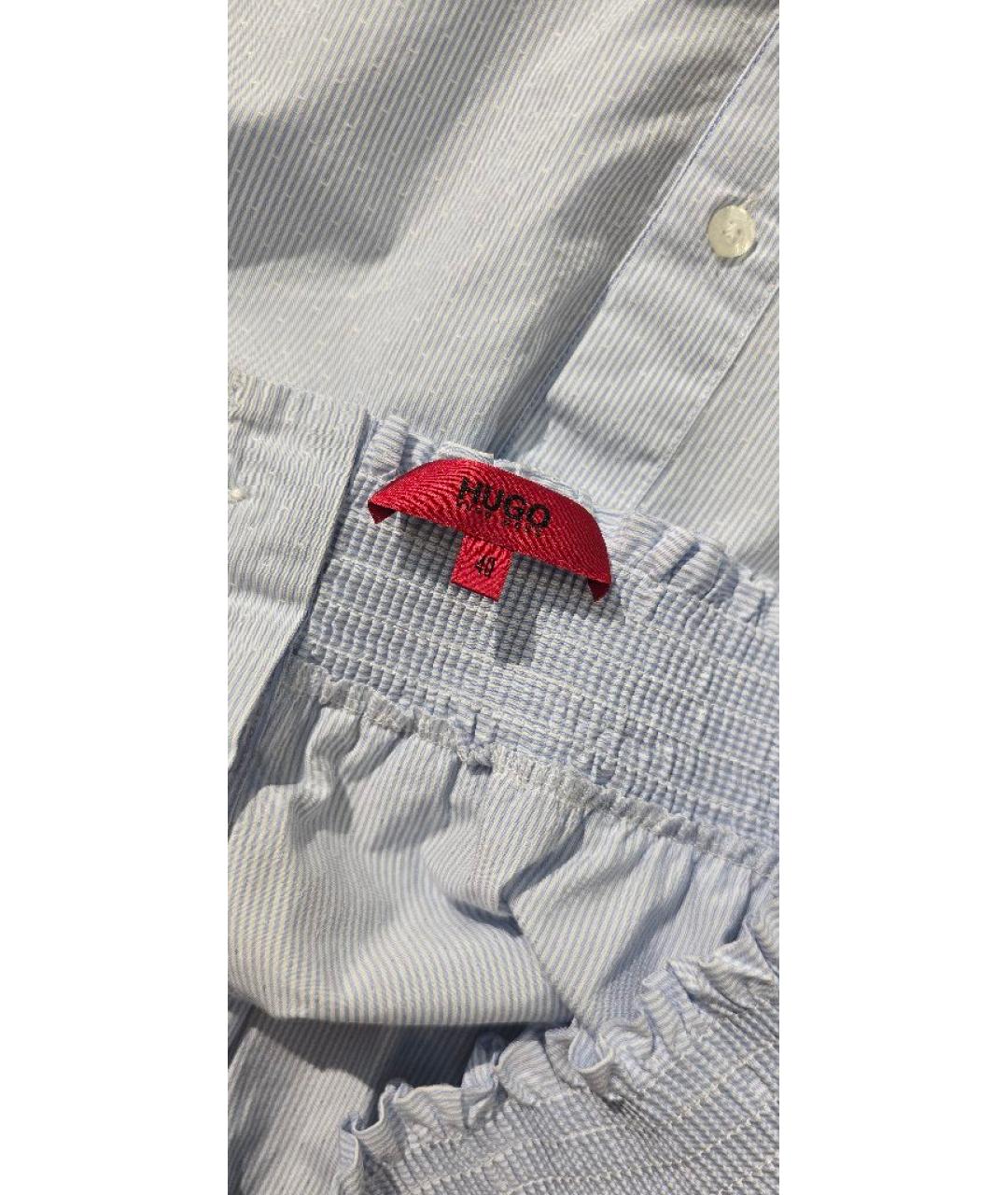 HUGO BOSS Голубая блузы, фото 6