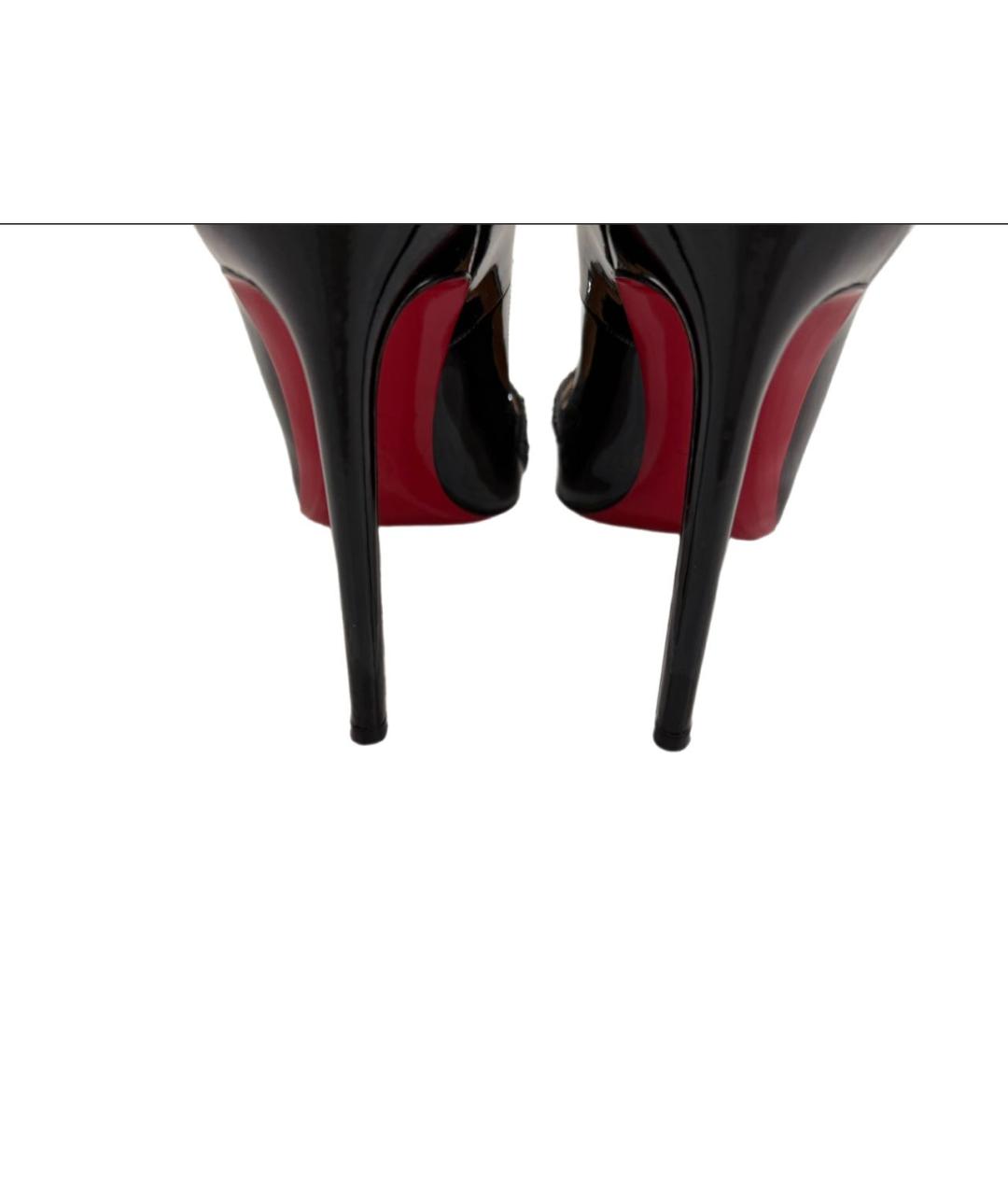 CHRISTIAN LOUBOUTIN Черные туфли из лакированной кожи, фото 4