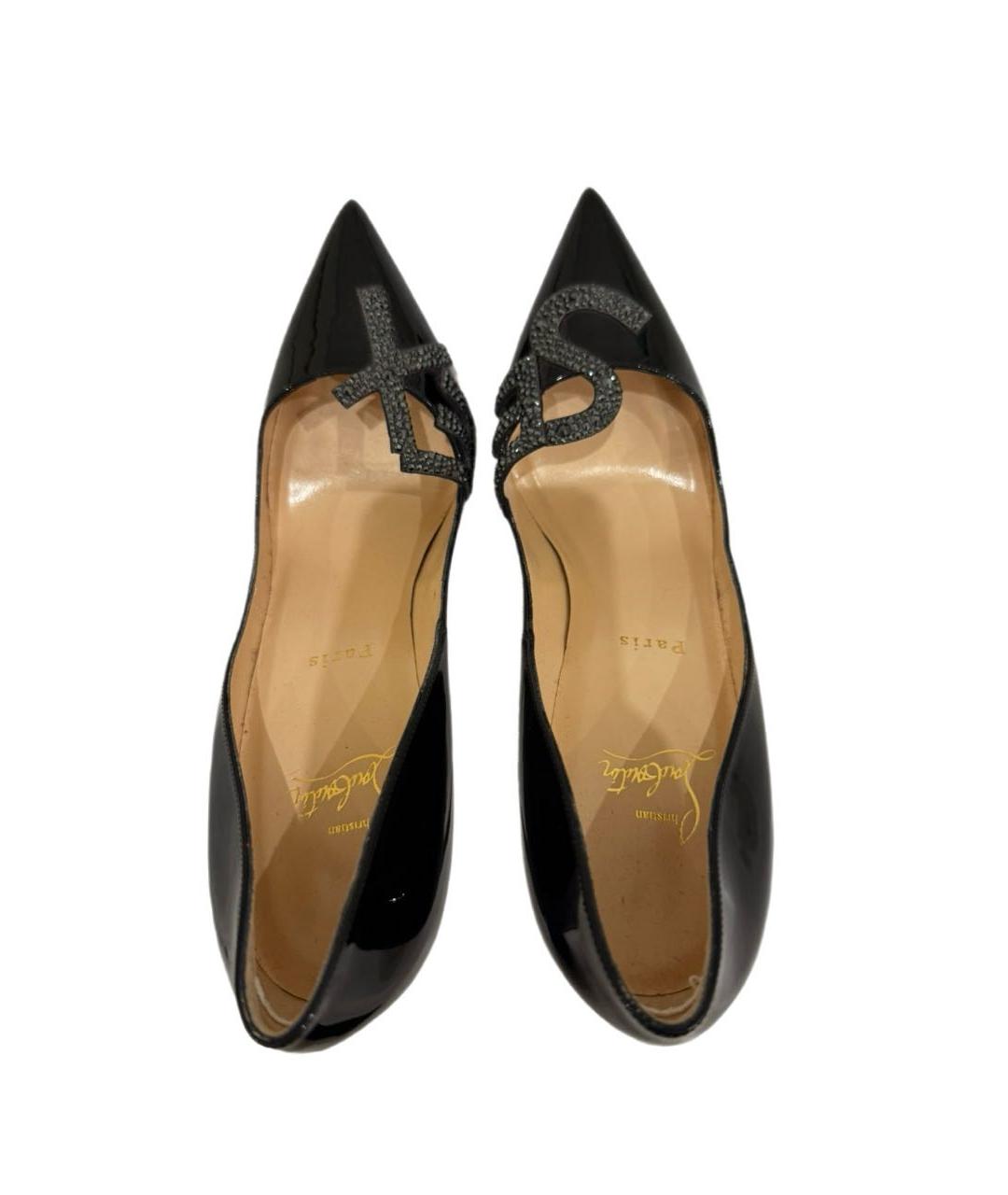 CHRISTIAN LOUBOUTIN Черные туфли из лакированной кожи, фото 3