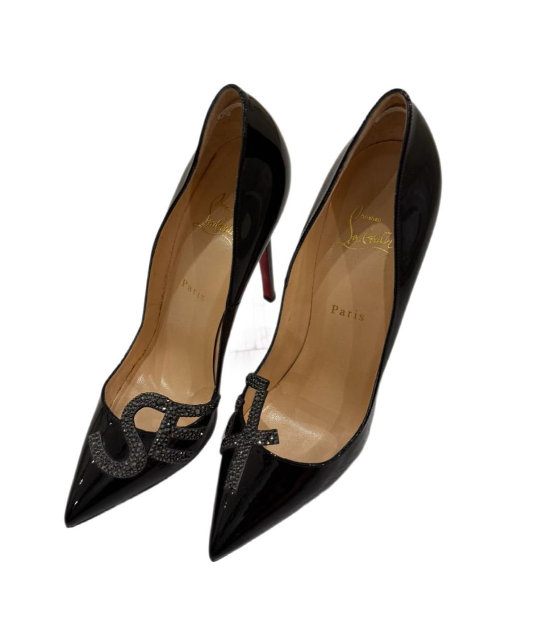 CHRISTIAN LOUBOUTIN Черные туфли из лакированной кожи, фото 5