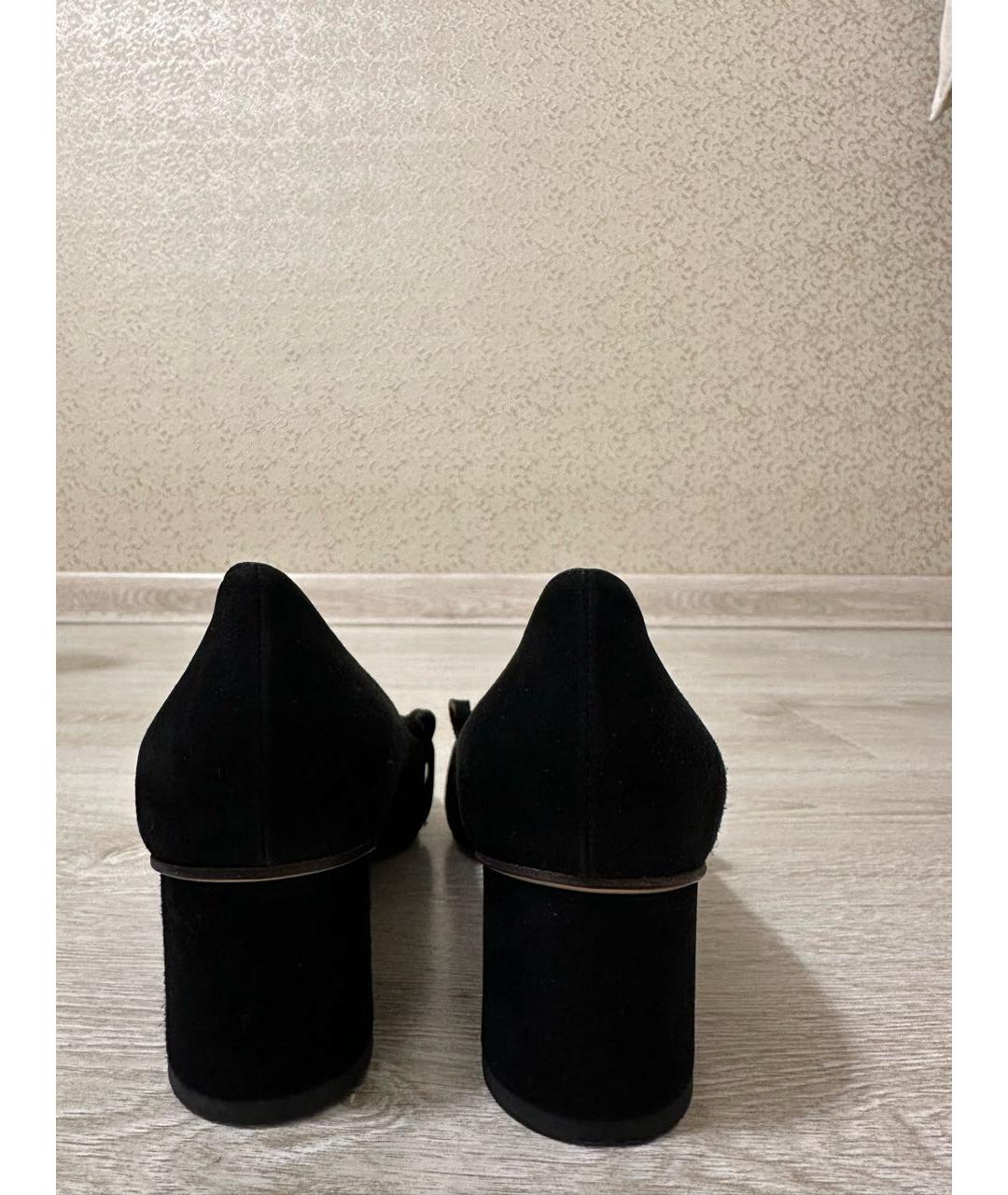 GUCCI Черные замшевые туфли, фото 4