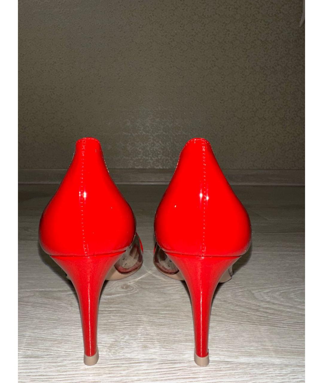 GIANVITO ROSSI Красные туфли из лакированной кожи, фото 4