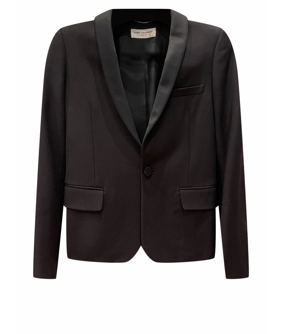 SAINT LAURENT Черный полиэстеровый жакет/пиджак, фото 1