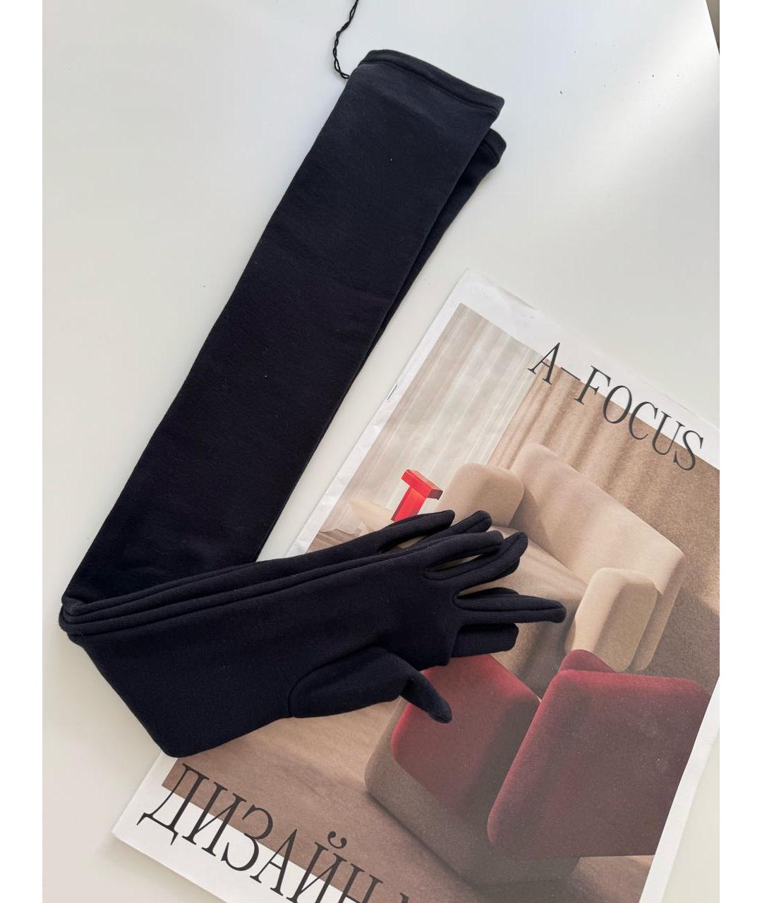 BALENCIAGA Черные перчатки, фото 3