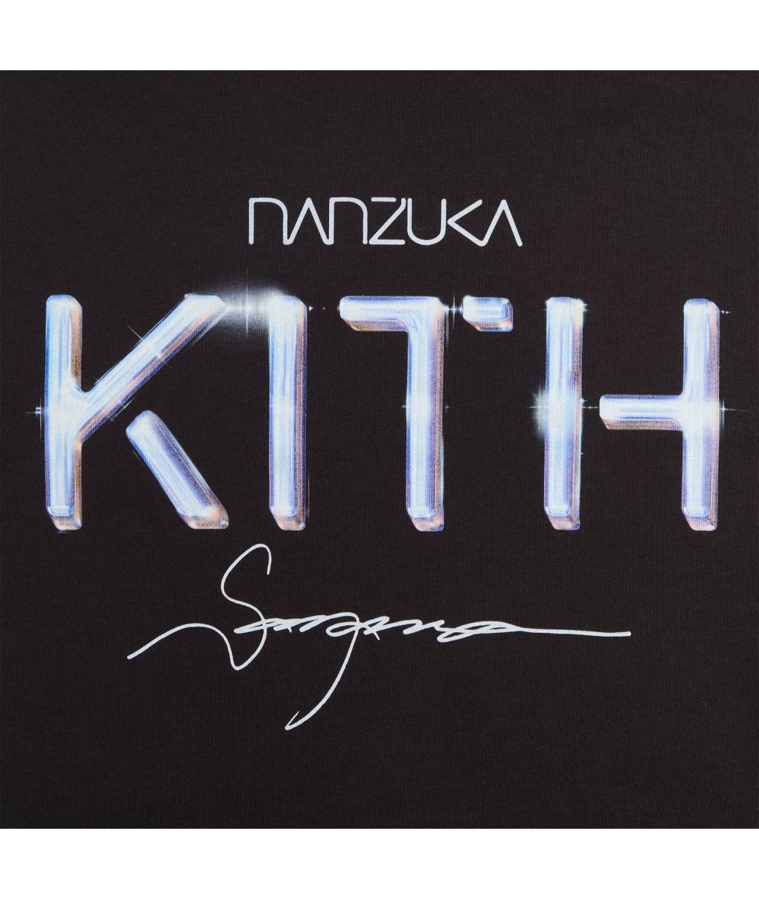 KITH Черная хлопковая футболка, фото 4