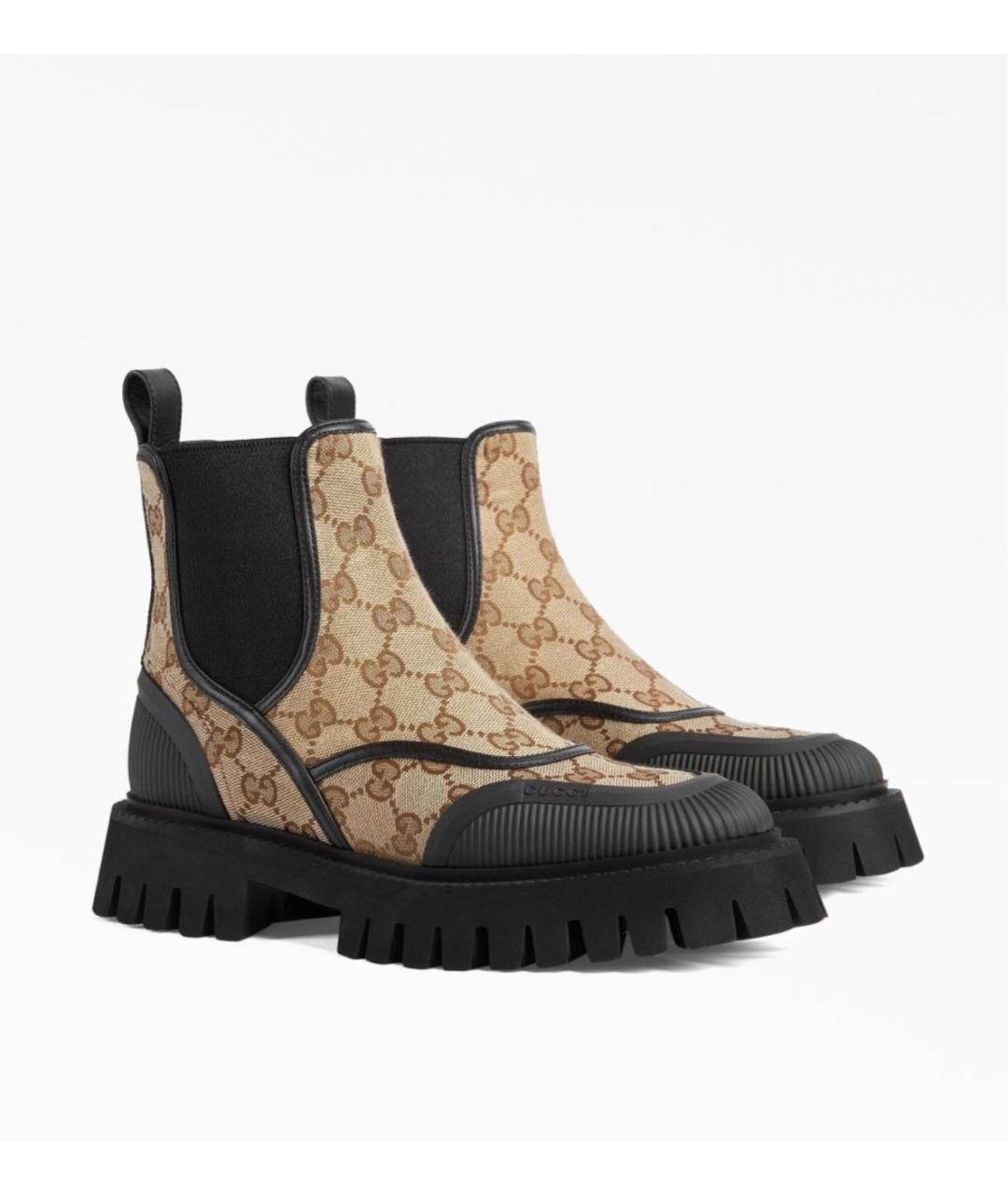 GUCCI Коричневые полусапоги, фото 3