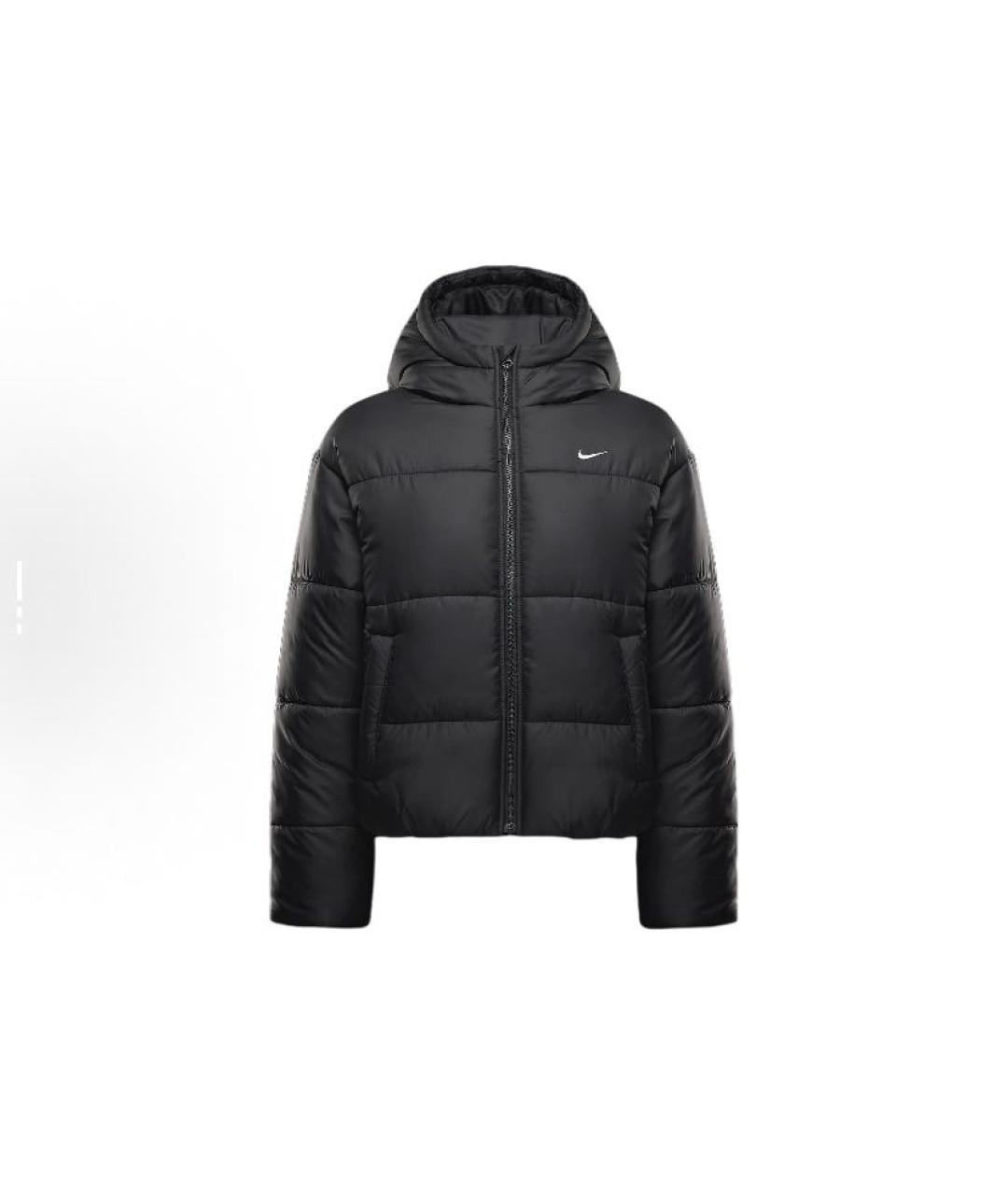NIKE Черная полиэстеровая куртка, фото 1