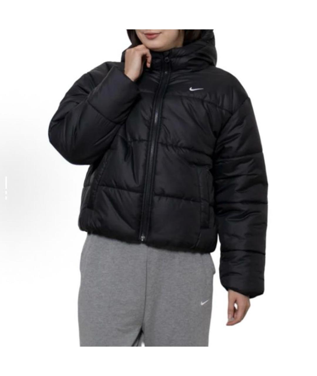 NIKE Черная полиэстеровая куртка, фото 5