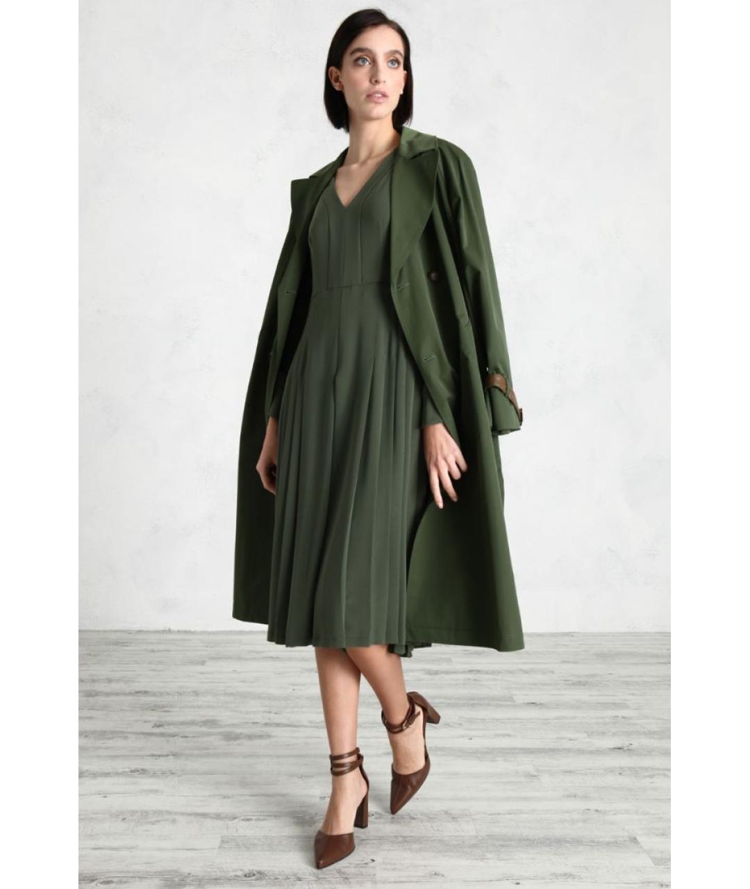 MAX MARA Зеленый полиэстеровый комбинезон, фото 4