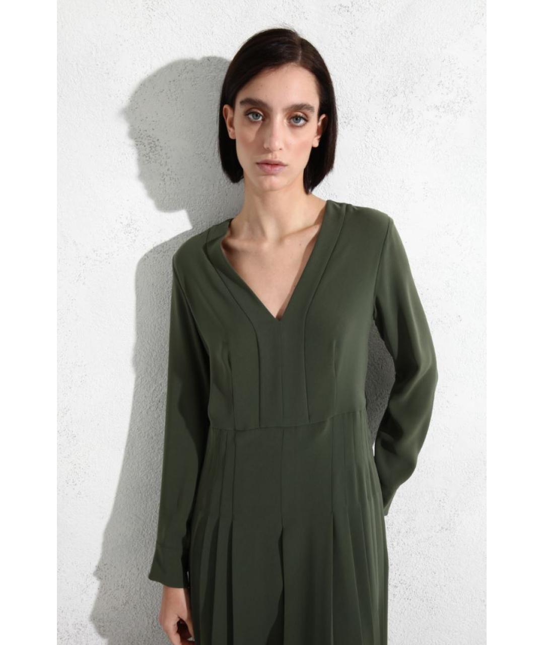 MAX MARA Зеленый полиэстеровый комбинезон, фото 6