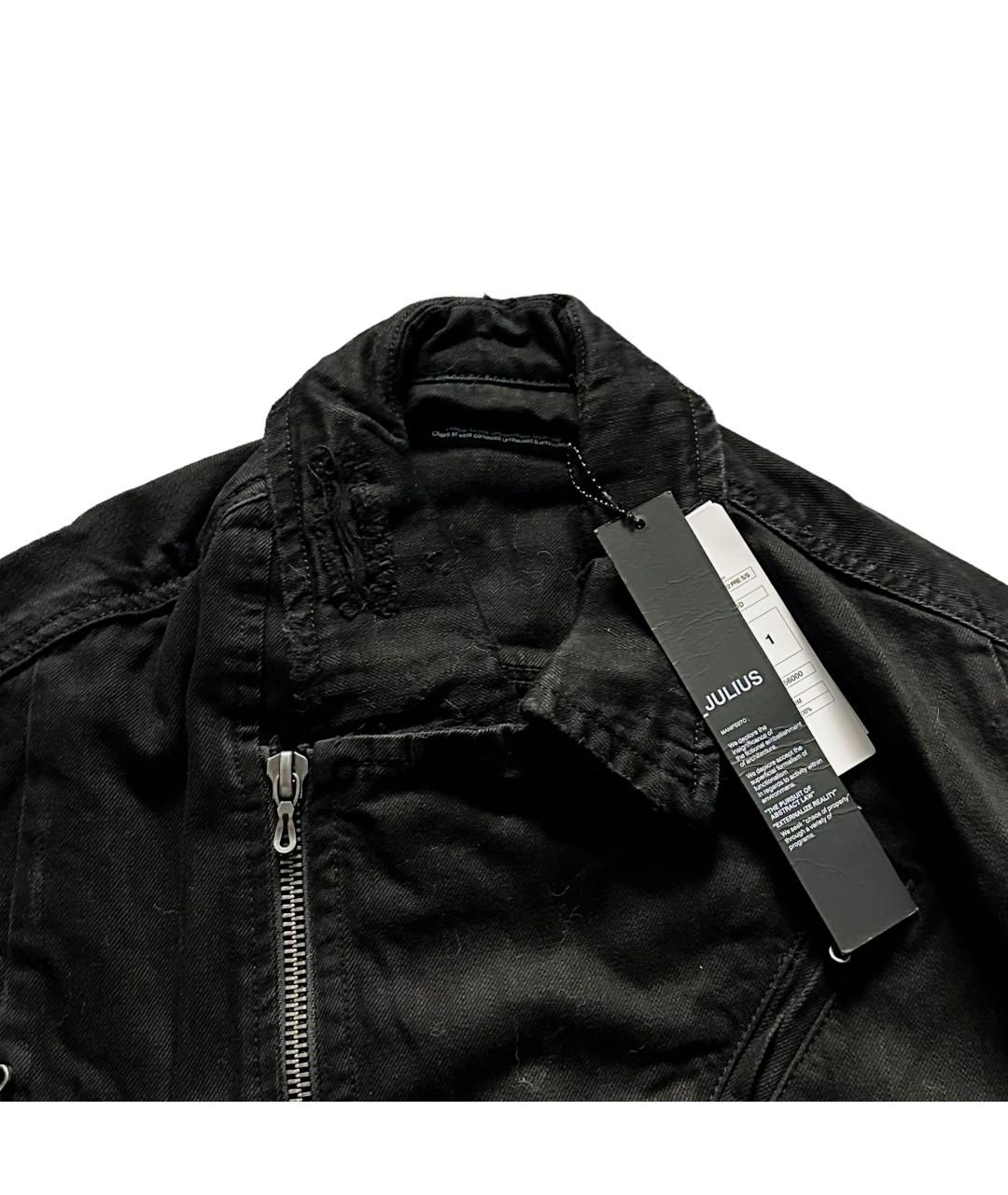 RICK OWENS Черная деним куртка, фото 4