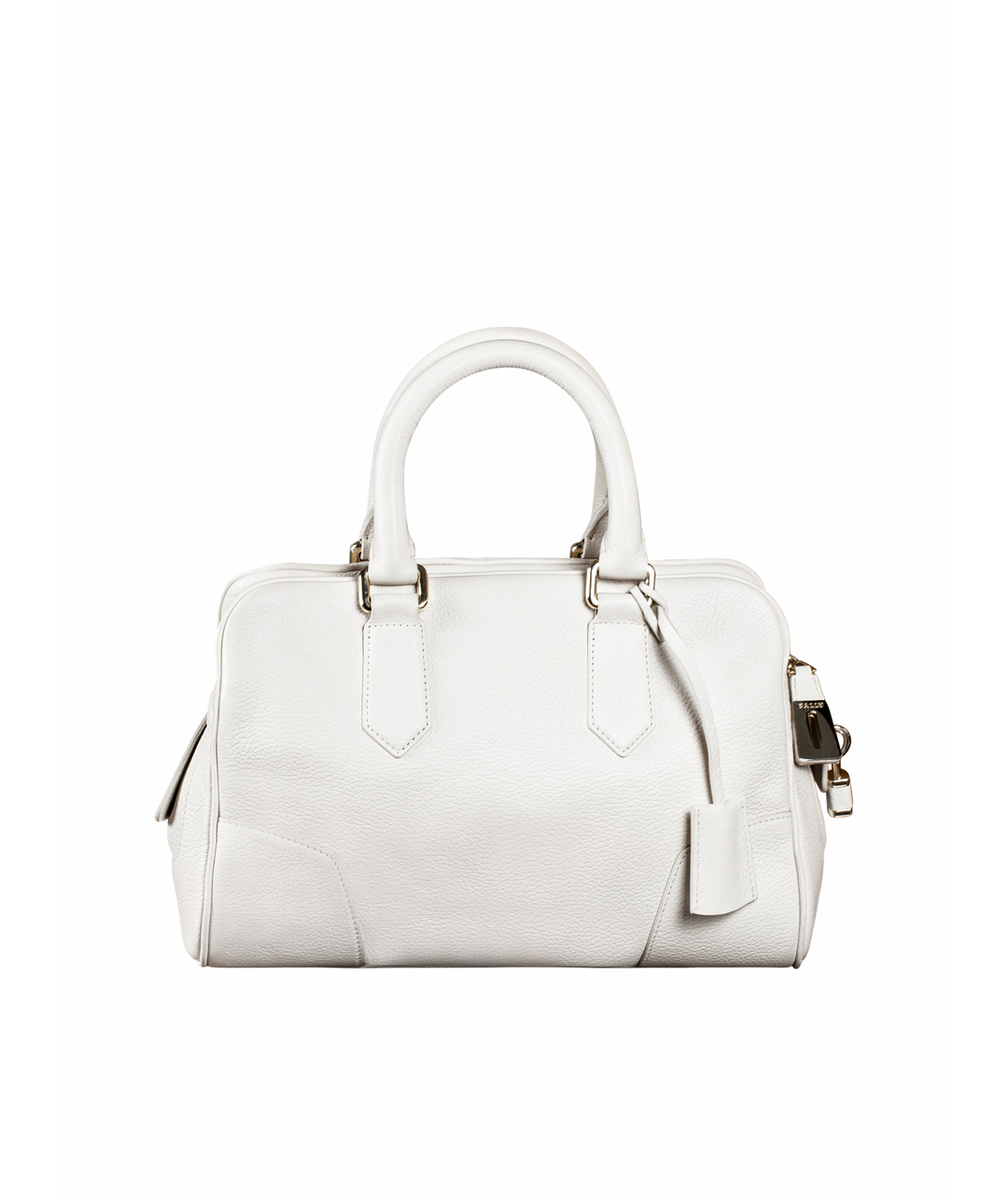 BALLY Белая кожаная сумка тоут, фото 1