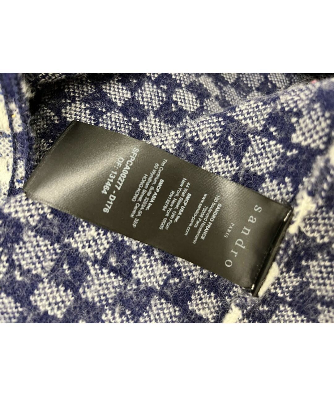SANDRO Синий хлопковый жакет/пиджак, фото 7