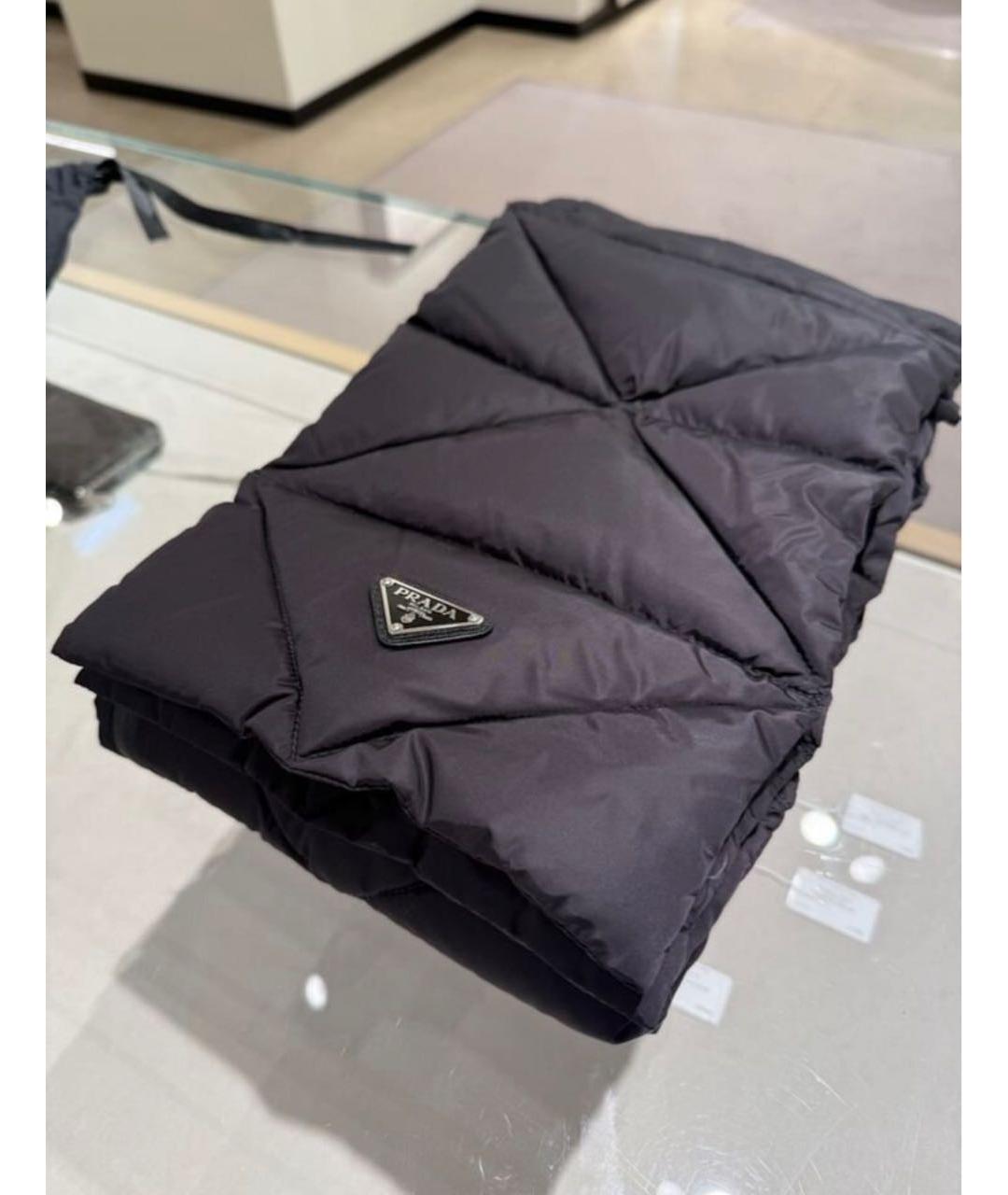 PRADA Черный шарф, фото 2