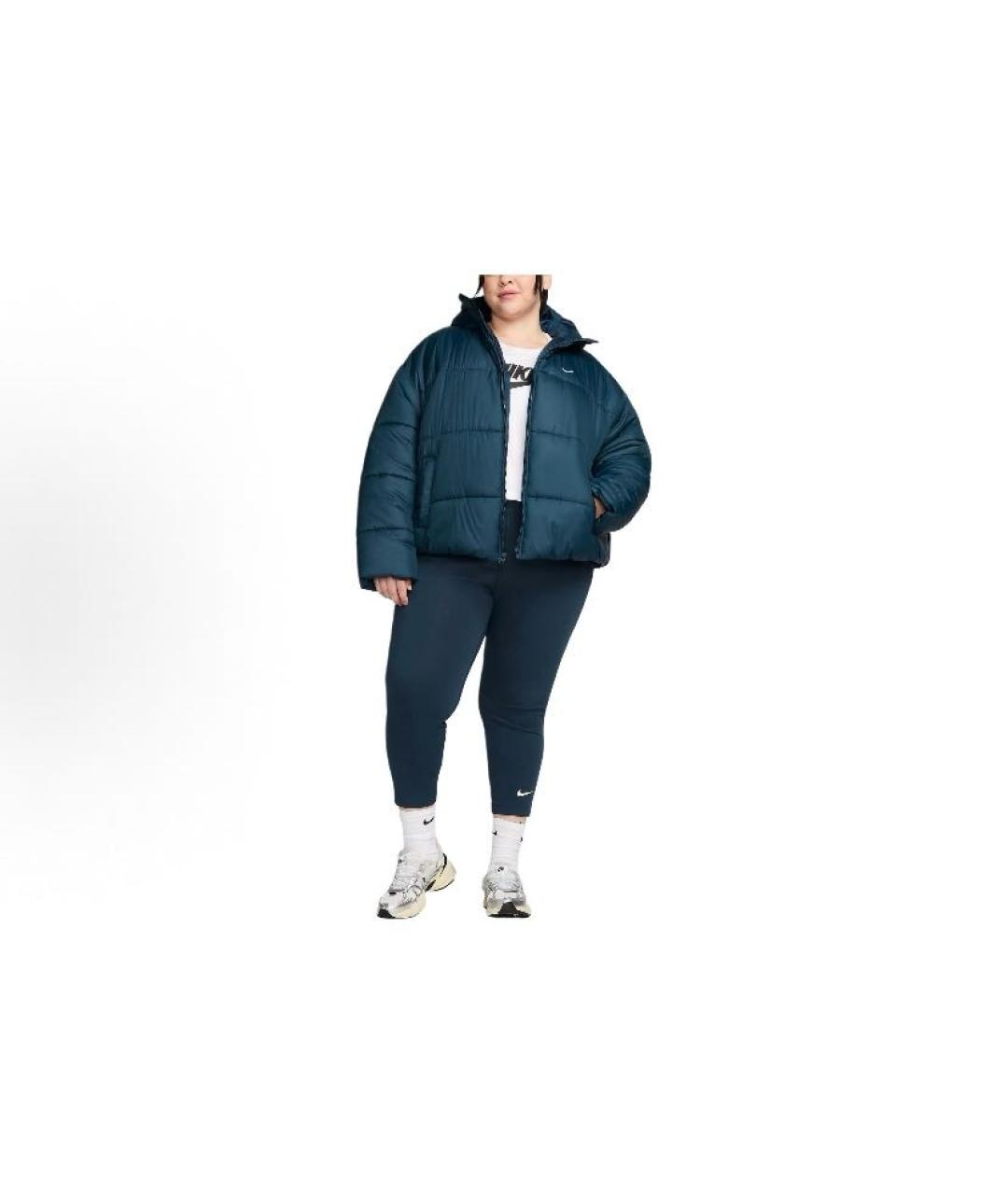 NIKE Синяя полиэстеровая куртка, фото 3