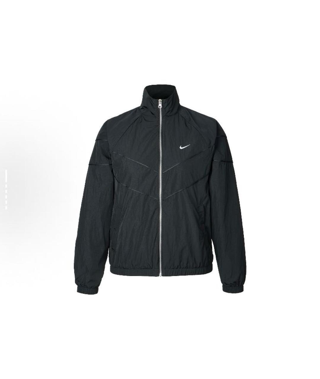 NIKE Черная полиэстеровая куртка, фото 1