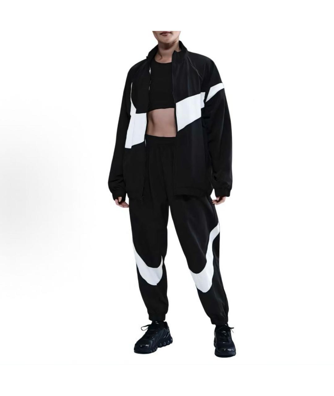 NIKE Черная полиэстеровая куртка, фото 4