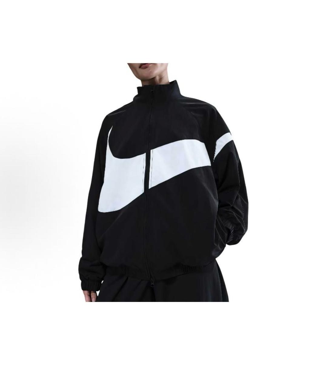 NIKE Черная полиэстеровая куртка, фото 2