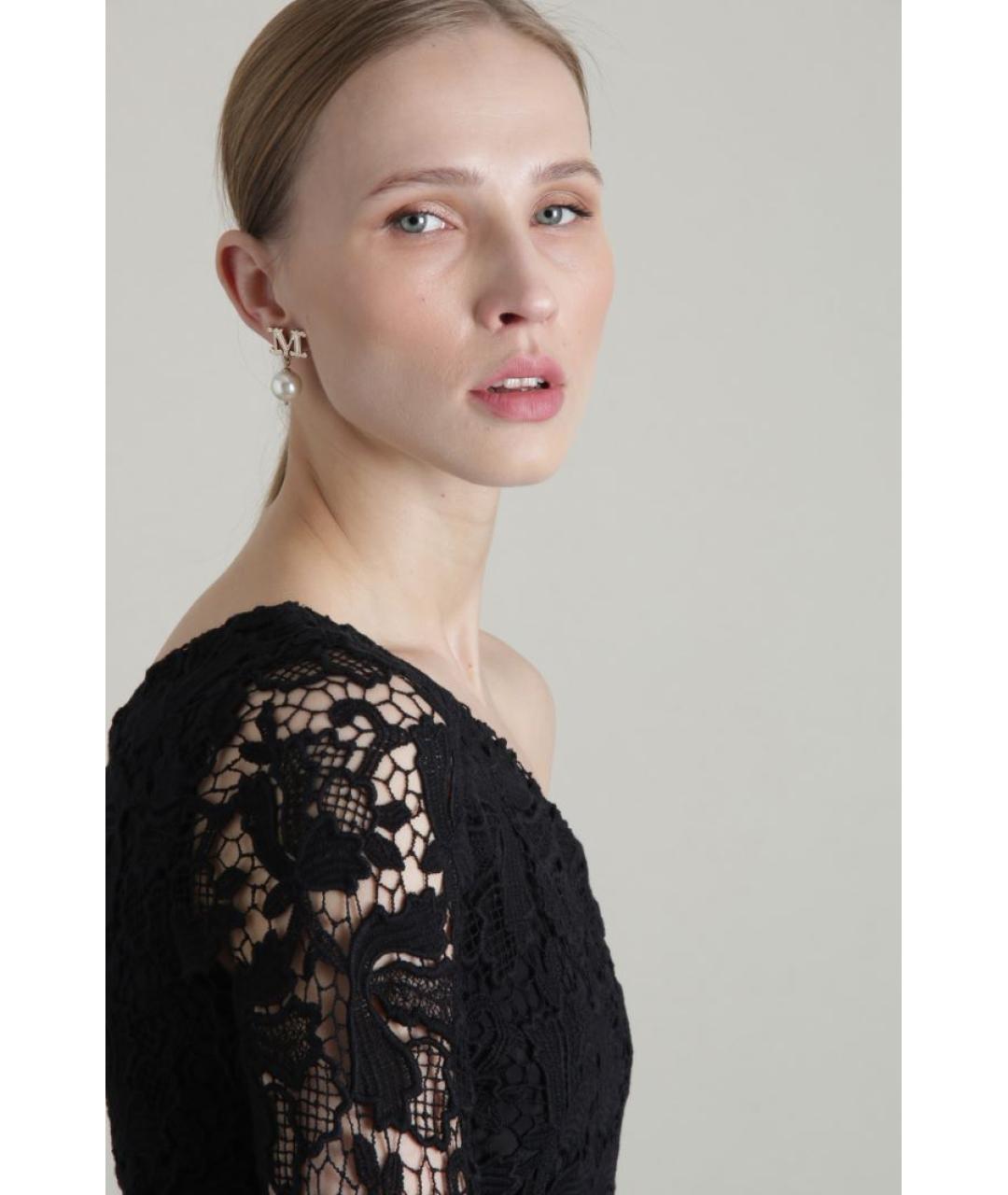 MAX MARA STUDIO Черное хлопковое вечернее платье, фото 6