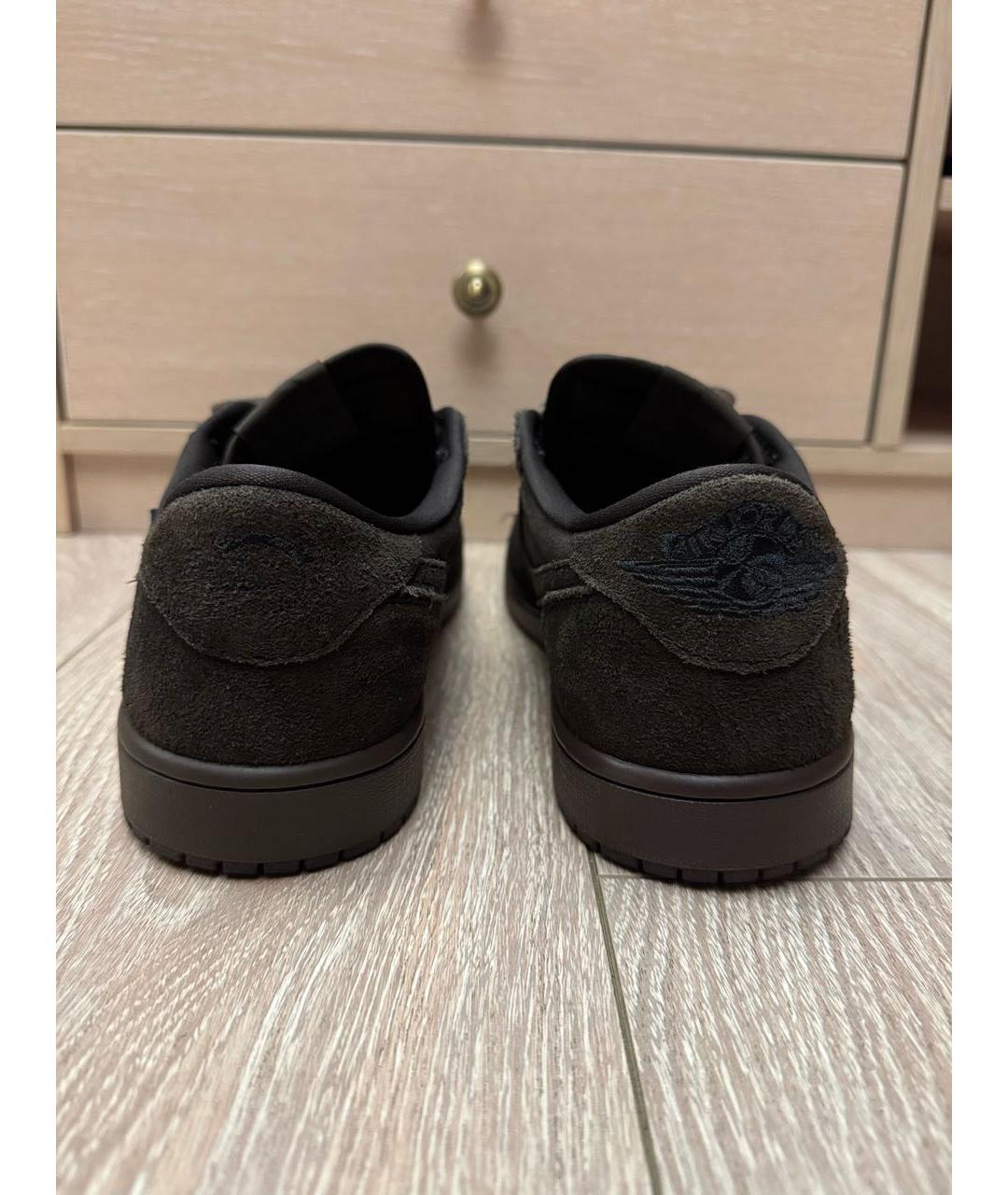 CACTUS JACK BY TRAVIS SCOTT Коричневые замшевые низкие кроссовки / кеды, фото 4