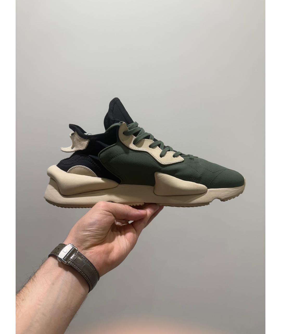 Y-3 Зеленые высокие кроссовки / кеды, фото 4