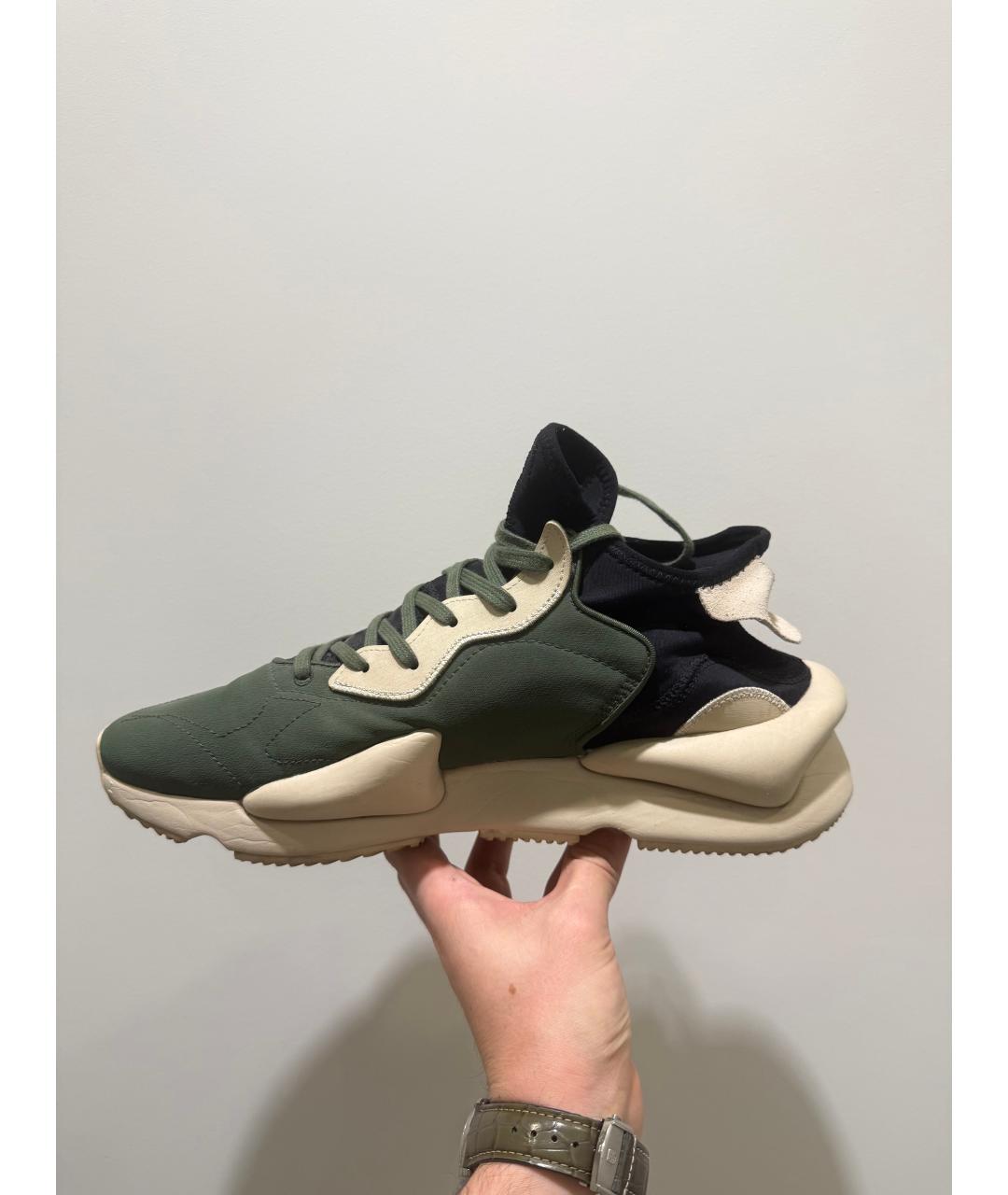 Y-3 Зеленые высокие кроссовки / кеды, фото 2