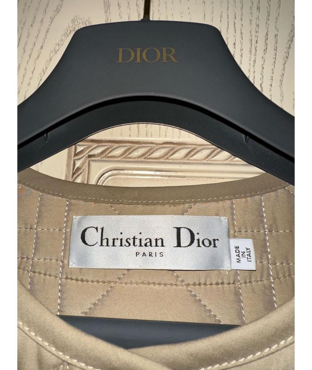 CHRISTIAN DIOR Бежевый тренч/плащ, фото 7