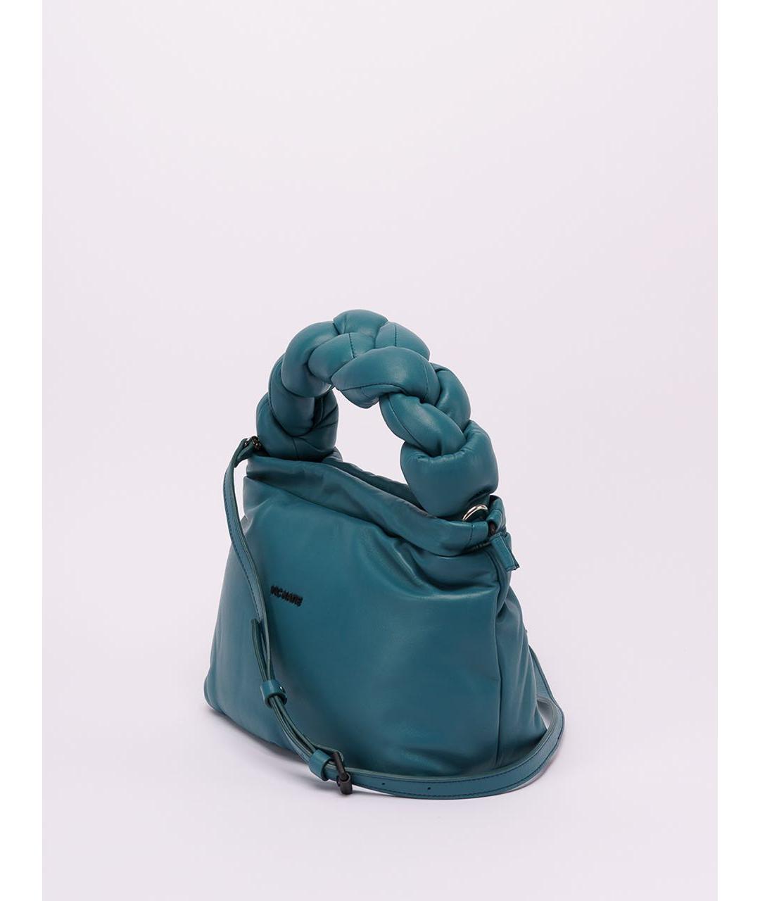 MAX MARA Бирюзовая кожаная сумка через плечо, фото 2
