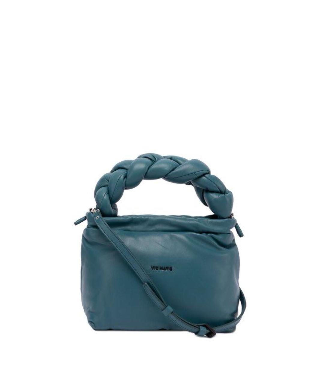 MAX MARA Бирюзовая кожаная сумка через плечо, фото 1