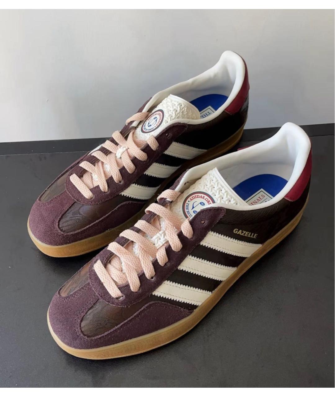 ADIDAS Бордовые низкие кроссовки / кеды, фото 2