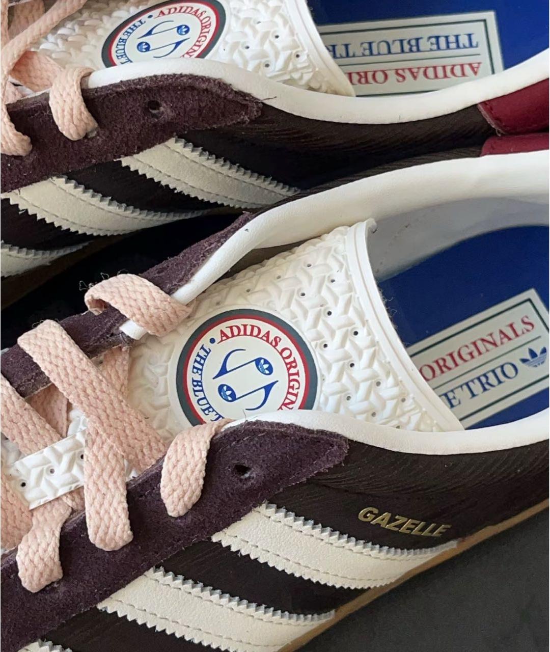 ADIDAS Бордовые низкие кроссовки / кеды, фото 4
