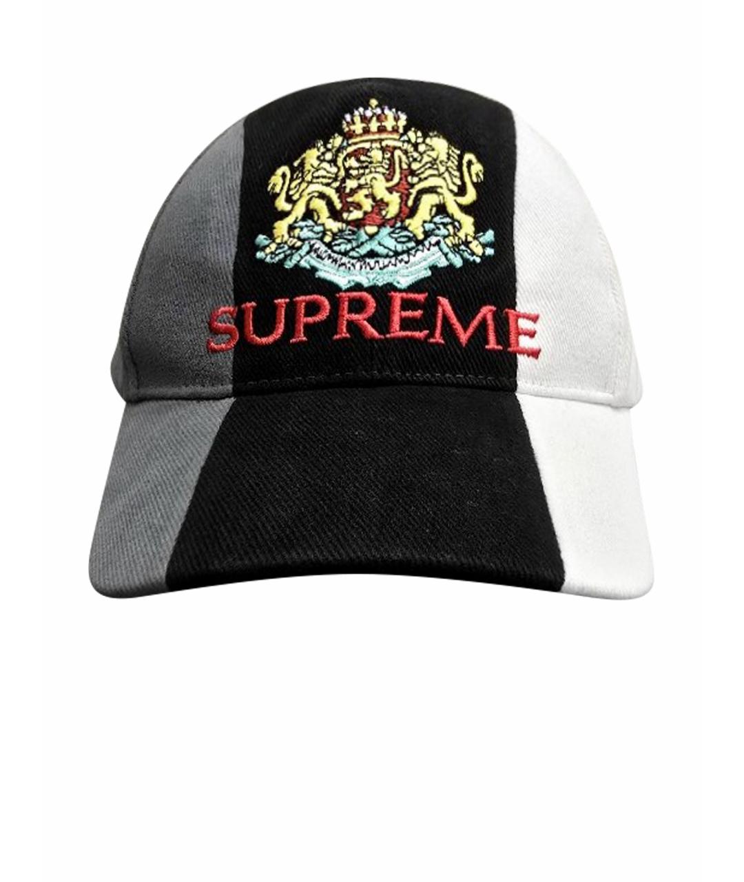 SUPREME Черная хлопковая кепка/бейсболка, фото 1