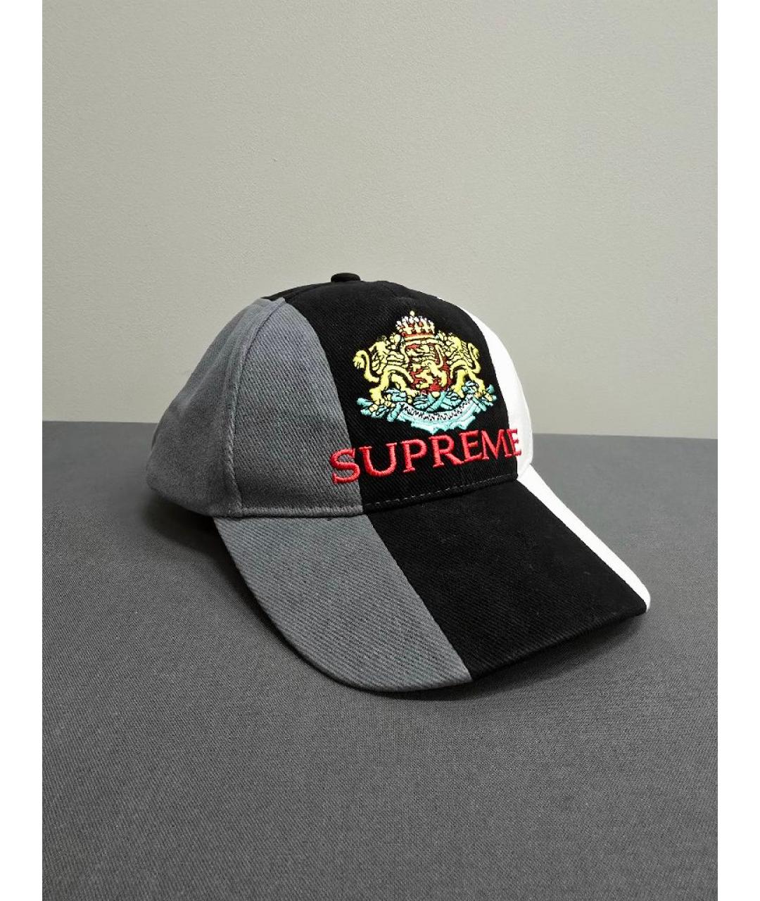 SUPREME Черная хлопковая кепка/бейсболка, фото 2