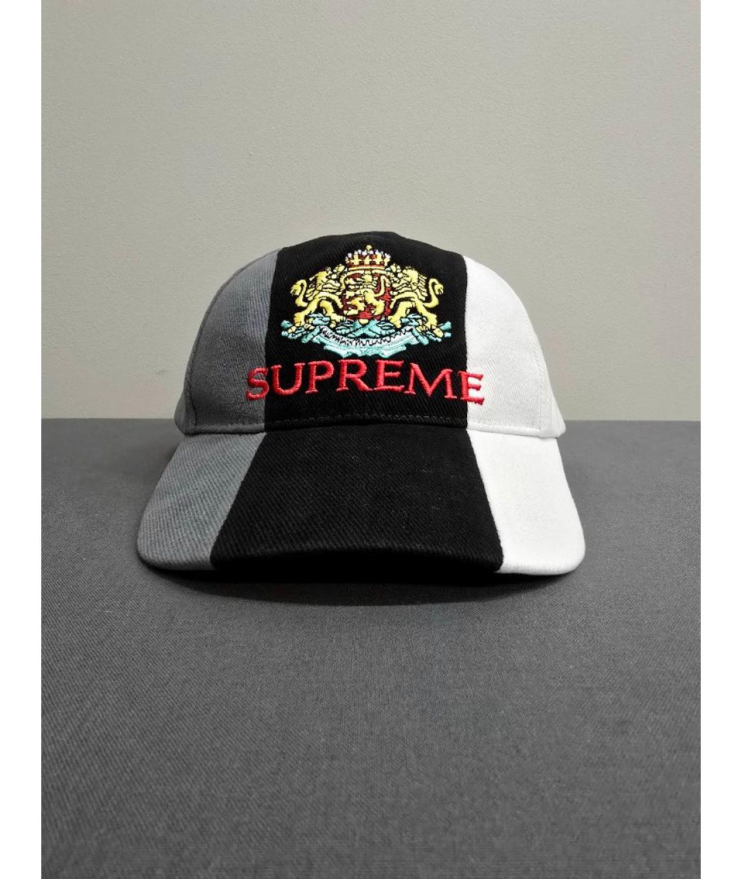 SUPREME Черная хлопковая кепка/бейсболка, фото 5