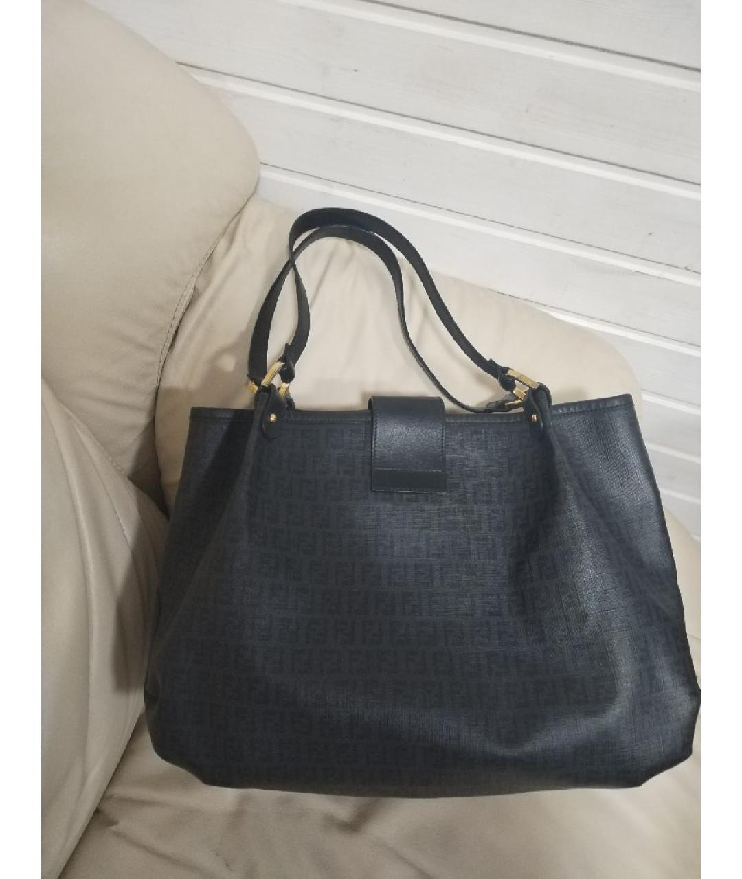 FENDI Серая кожаная сумка через плечо, фото 2