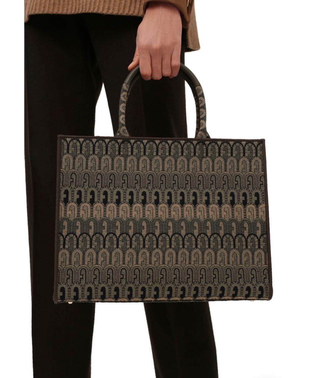 FURLA Хаки сумка тоут, фото 2