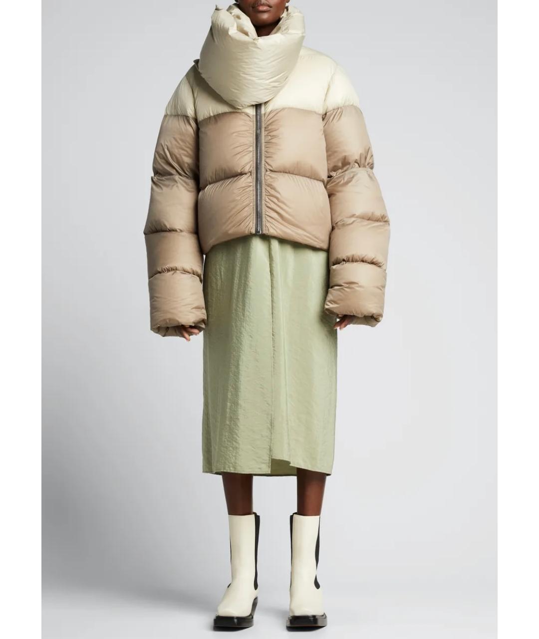 RICK OWENS Бежевый пуховик, фото 2