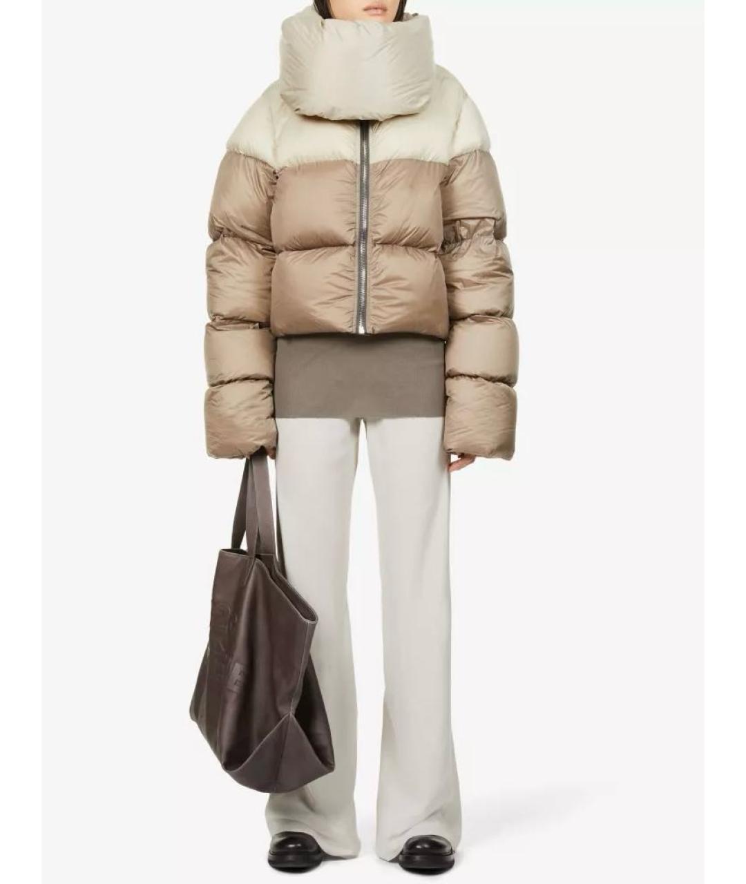 RICK OWENS Бежевый пуховик, фото 5